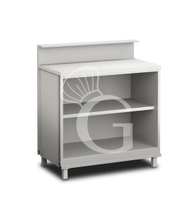 Mueble bar neutro  abierto con soporte mostrador L 1000 mm x P 680 mm x H 1145mm
