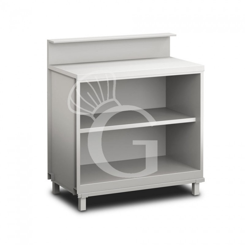 Mueble bar neutro  abierto con soporte mostrador L 1000 mm x P 680 mm x H 1145mm