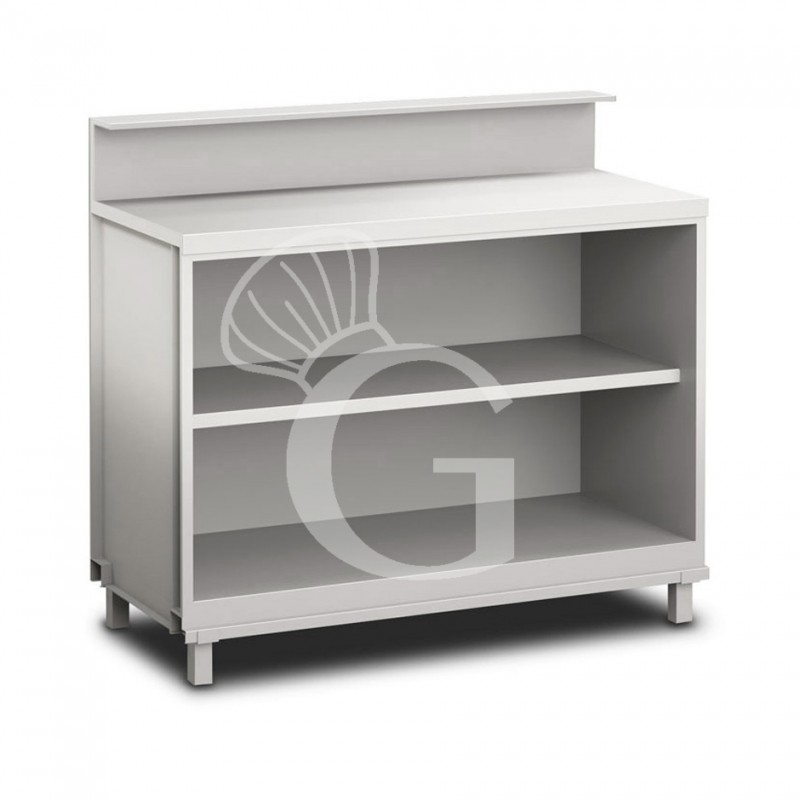 Mueble bar neutro  abierto con soporte mostrador L 1250 mm x P 680 mm x H 1145mm