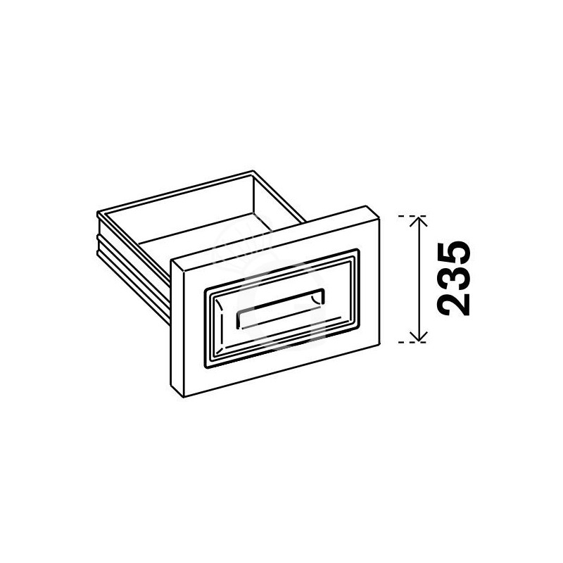 Cajón para posos de café, frontal de acero inoxidable