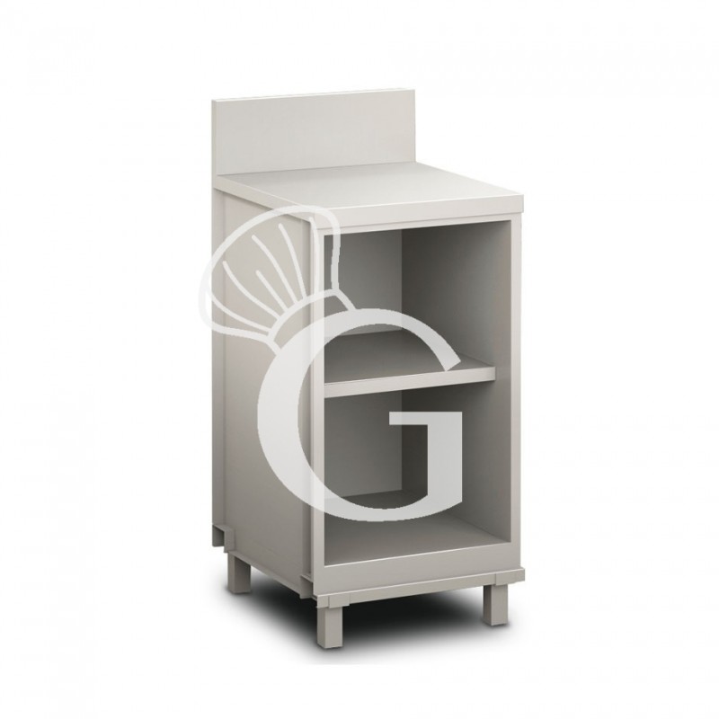 Frente mostrador neutro para bar abierto con peto L 500 mm x P 680 mm x H 1154mm