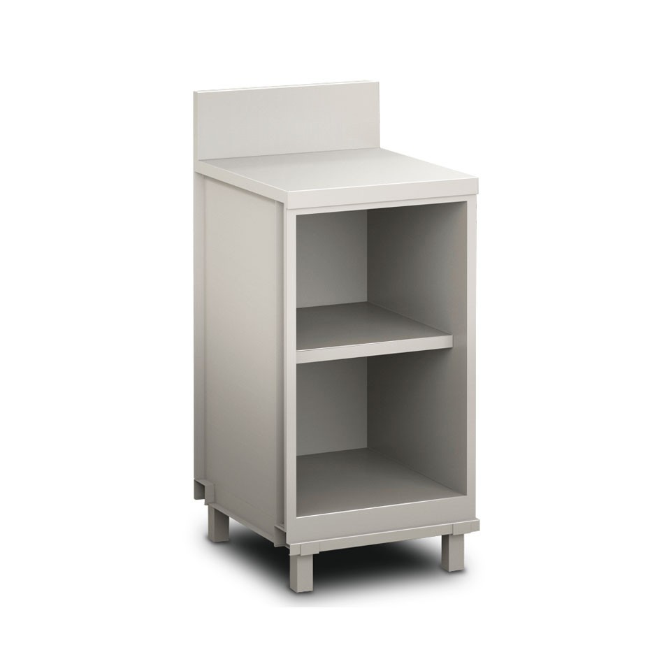 Frente mostrador neutro para bar abierto con peto L 500 mm x P 680 mm x H 1154mm