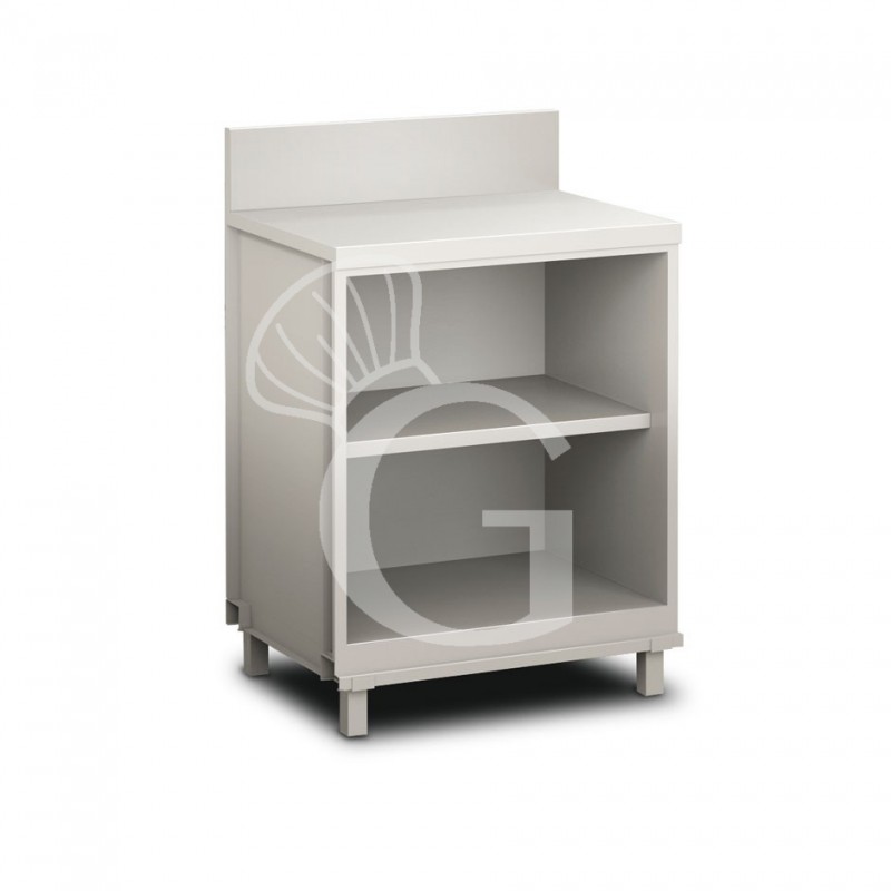 Frente mostrador neutro para bar abierto con peto L 750 mm x P 680 mm x H 1154mm