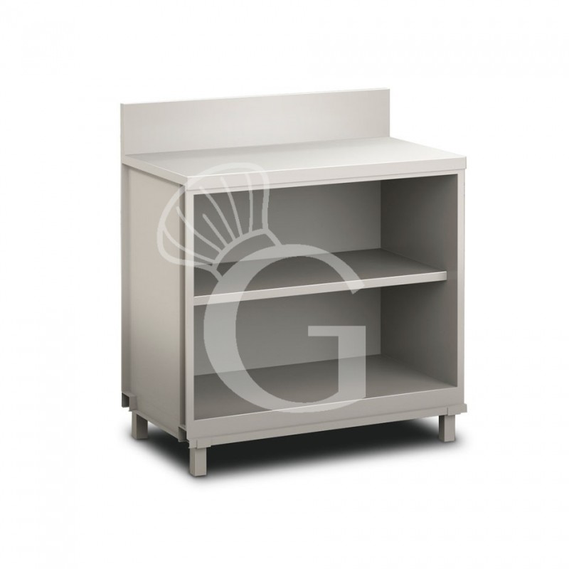 Frente mostrador neutro para bar abierto con peto L 1000 mm x P 560 mm x H 1154mm