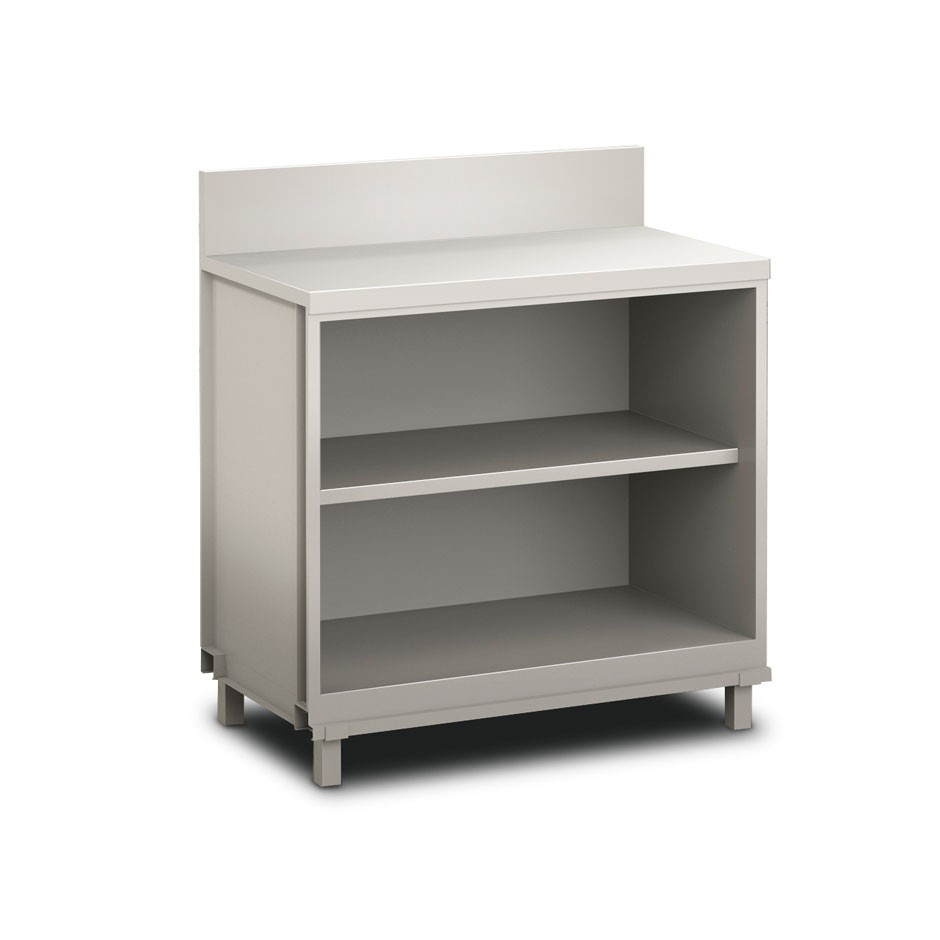 Frente mostrador neutro para bar abierto con peto L 1000 mm x P 560 mm x H 1154mm