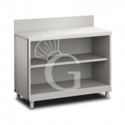 Frente mostrador neutro para bar abierto con peto L 1250 mm x P 680 mm x H 1154mm