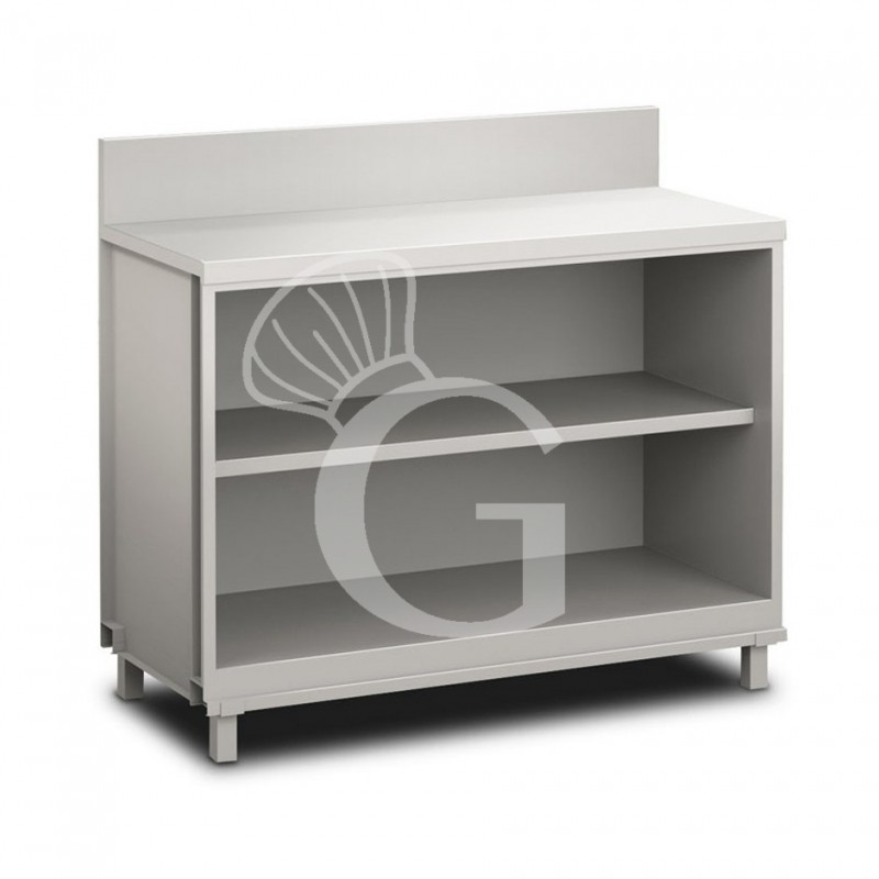 Frente mostrador neutro para bar abierto con peto L 1250 mm x P 680 mm x H 1154mm