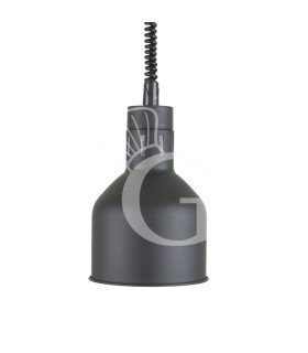 Lampada riscaldante color nero - diametro 175 mm - luce bianca