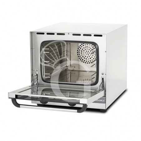 Horno eléctrico de convección, puerta abatible, controles mecánicos, 3 rejillas, potencia 2,6 kw Horno eléctrico de convección, puerta abatible, controles mecánicos, 3 rejillas, potencia 2,6 kw