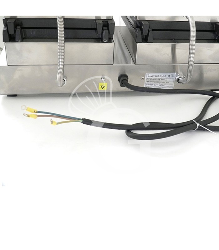 Gofrera 2 Kw + 2 Kw doble L 600 mm x P 450 mm x A 250 mm