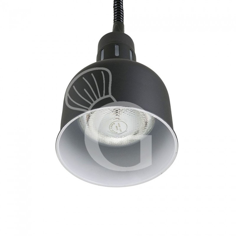 Lampada riscaldante color nero diametro 175 mm luce bianca