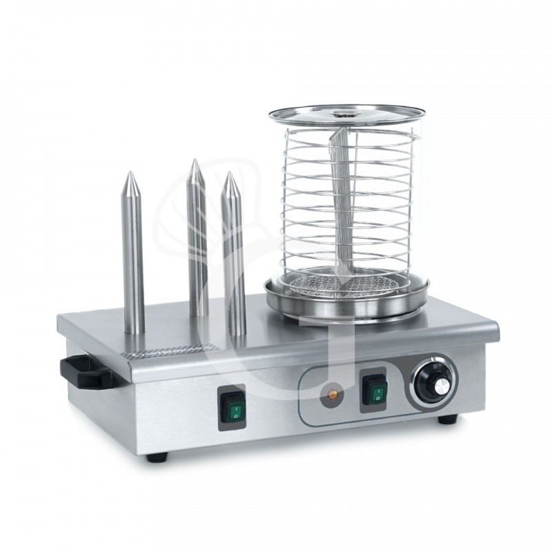 Máquina de perritos calientes 700 W 3 pinchos L 480 mm x P 310 mm x A 413 mm