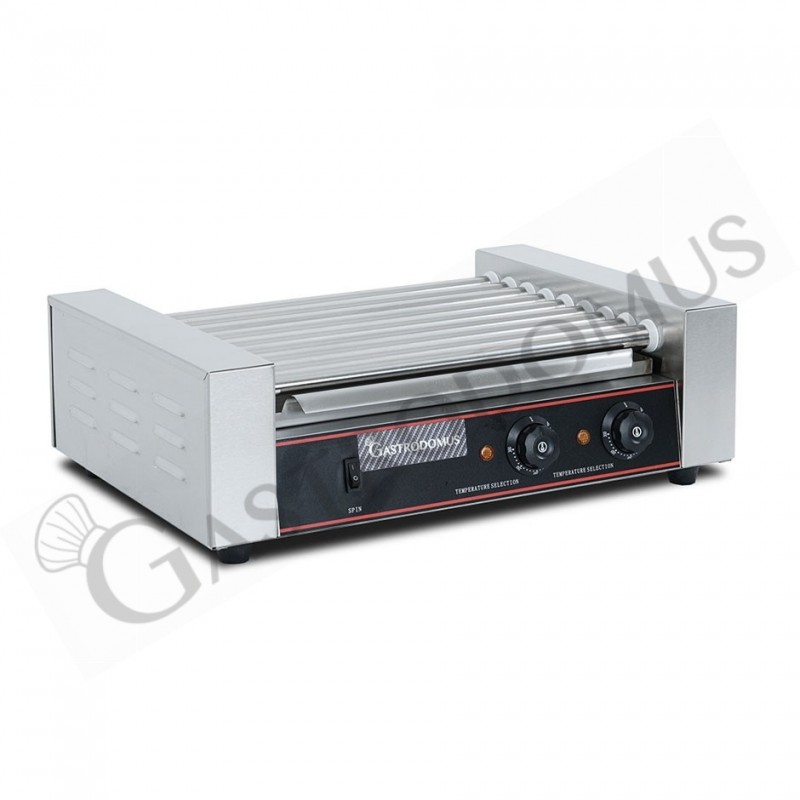 Asador de salchichas 1800 W 9 rodillos L 580 mm x P 410 mm x A 215 mm