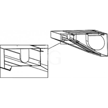 Luz empotrable LED 0,36 KW, longitud 1200 mm Luz empotrable LED 0,36 KW, longitud 1200 mm