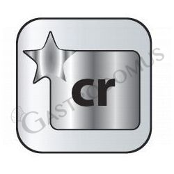Revestimiento externo cromado o satinado para vitrina refrigerada
