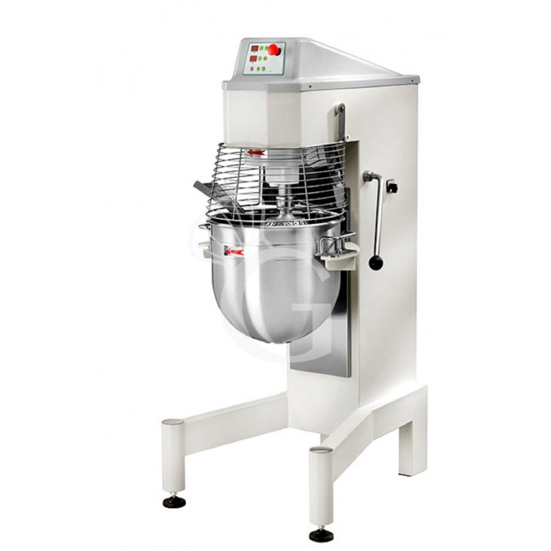 Amasadora planetaria capacidad 60 LT - Trifásica - variador de velocidad - controles digitales