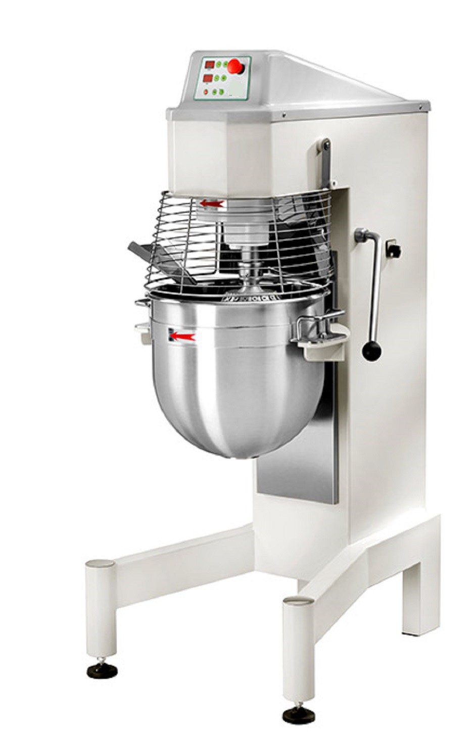 Amasadora planetaria capacidad 60 LT - Trifásica - variador de velocidad - controles digitales