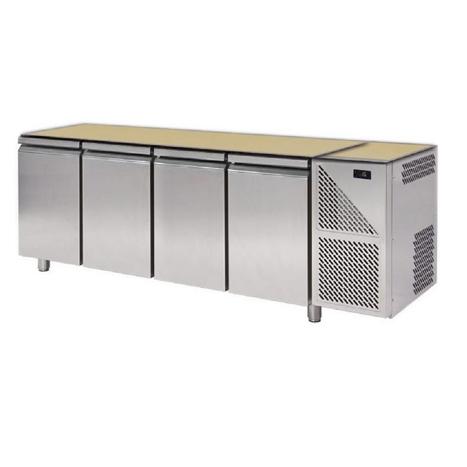 Mesa Refrigerada sin encimera 4 Puertas 700 mm de profundidad 0°C/+10°C