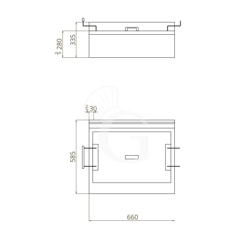 Freidora eléctrica de sobremesa 1 cuba -  25 LT - potencia 9 kW Trifásica