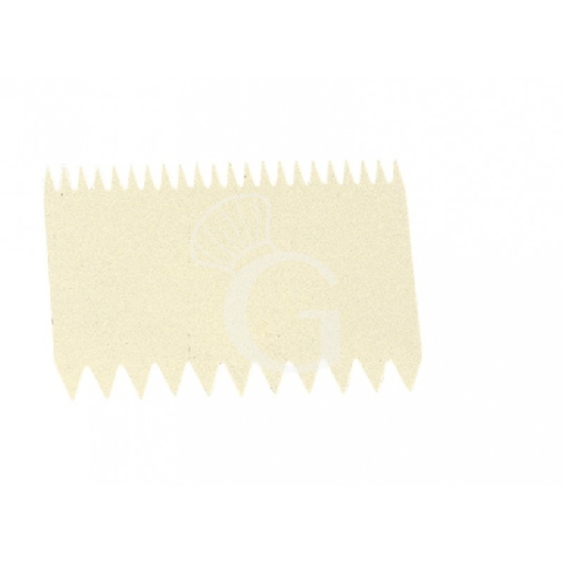 Espátula con muescas de polipropileno L 110 mm x A 125 mm