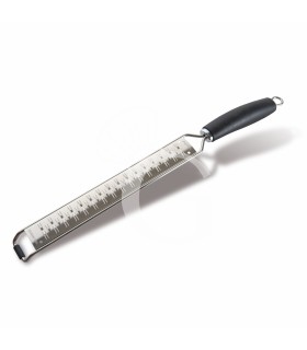 Rallador de acero inoxidable con mango de doble corte y L 395 mm