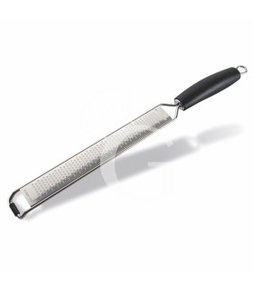 Rallador de acero inoxidable con mango, granos finos L 395 mm