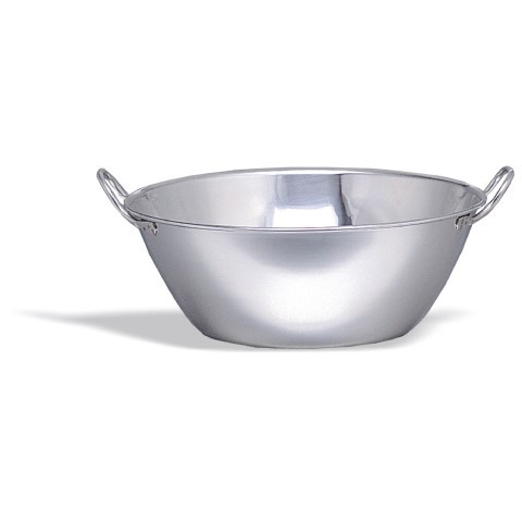Cuenco de cocina de fondo plano diámetro 450 mm x A 175 mm 20 LT