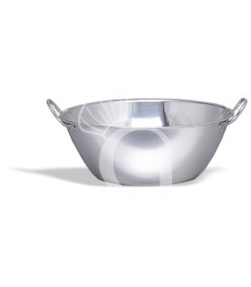 Cuenco de cocina de fondo plano diámetro 600 mm x A 235 mm 45 LT