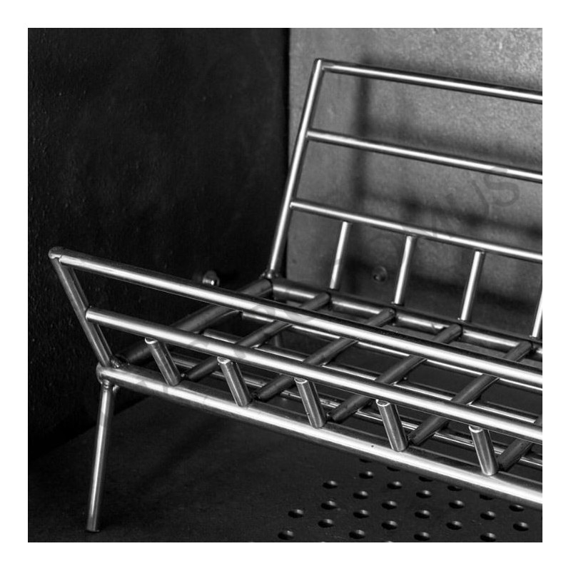 Barbacoa modular, con dimensiones L 790 mm x P 670+300 mm x A 2400 mm