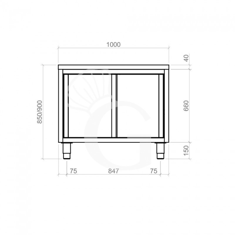 Dimensiones de la mesa