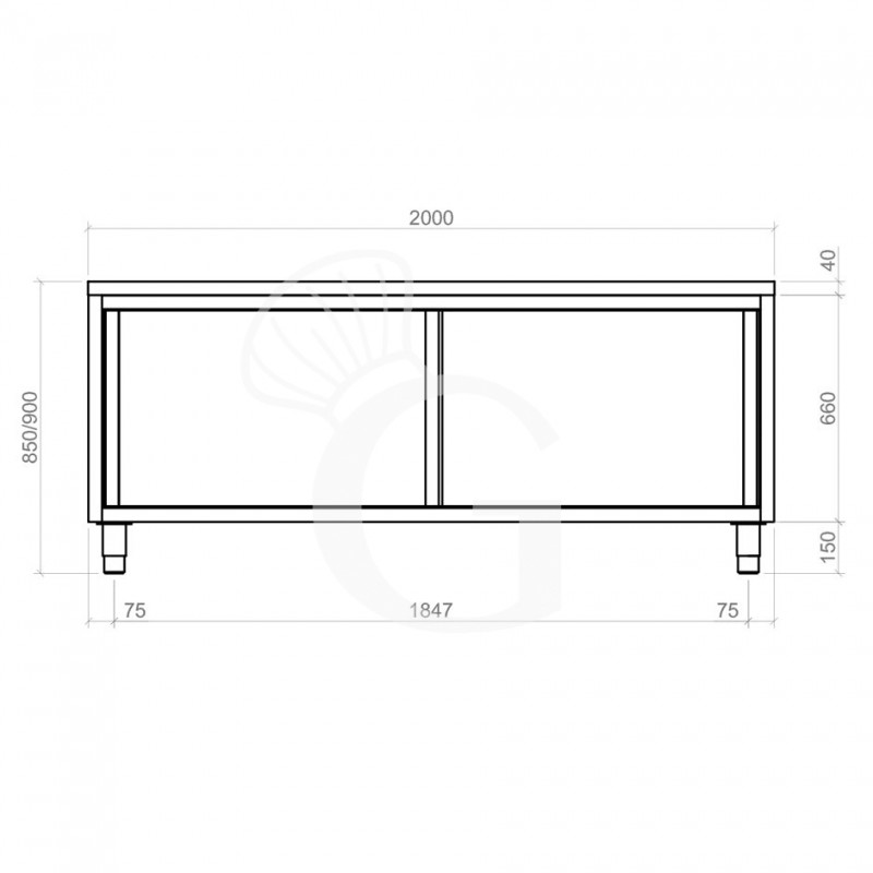 Dimensiones de la mesa mural