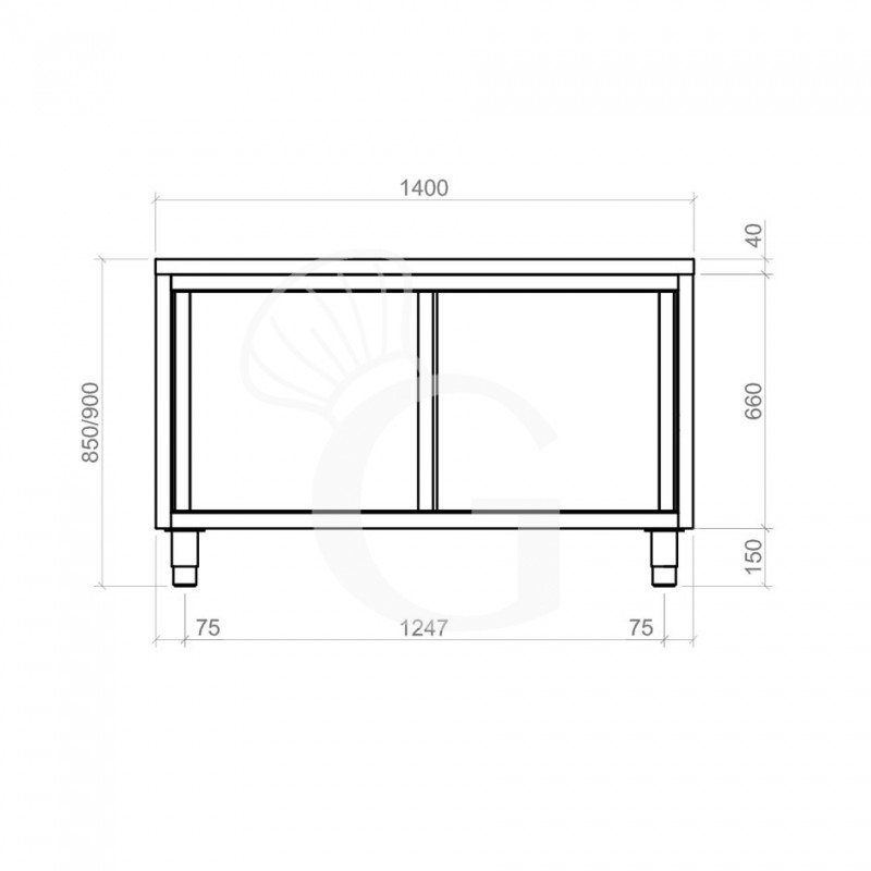 Dimensiones de la mesa mural