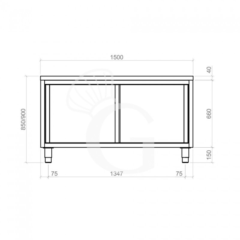 Dimensiones de la mesa mural