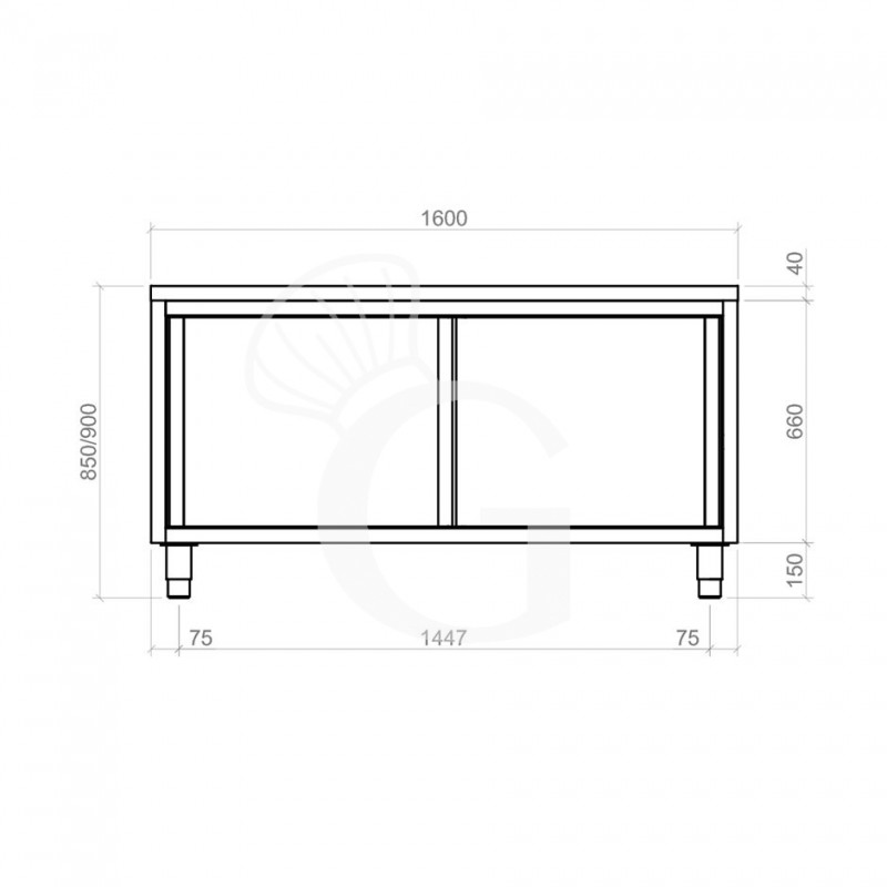 Dimensiones de la mesa mural