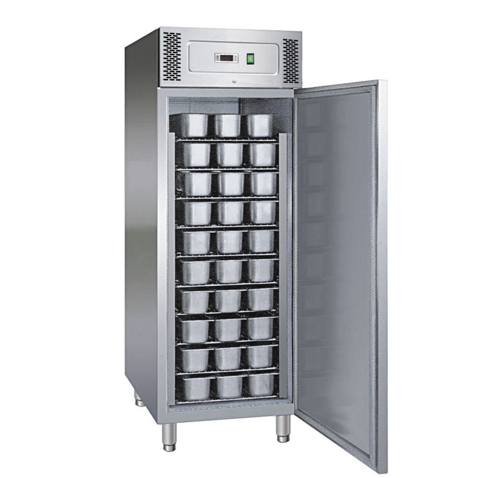 Armadio freezer ventilato per gelateria, temperatura -10°C/-22°C, capacità 737 LT