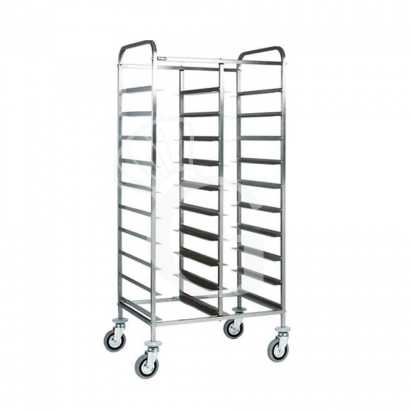 Carro para bandejas de autoservicio para 22 bandejas GN1/1 - L 815 mm x P 620 mm x A 1525 mm