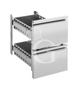 Set de 2 cajones para mesa refrigerada