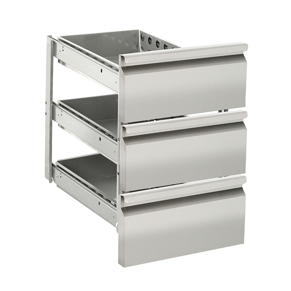 Set de 3 cajones para mesa refrigerada
