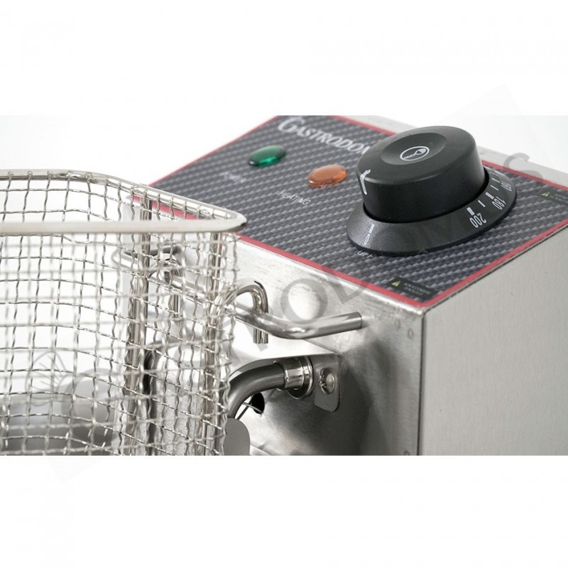 Freidora para bar eléctrica de sobremesa 1 cubeta 4 LT 1,8 KW Monofásica