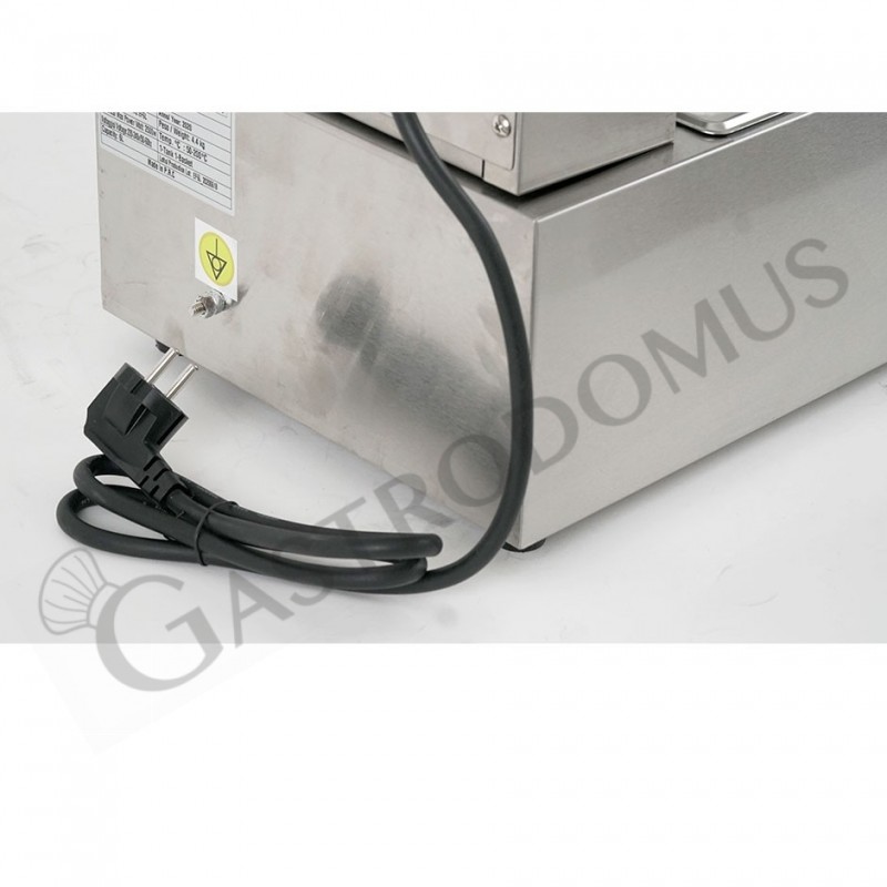 Freidora para bar eléctrica de sobremesa - 1 cuba - capacidad 6 LT - 2,5 kW