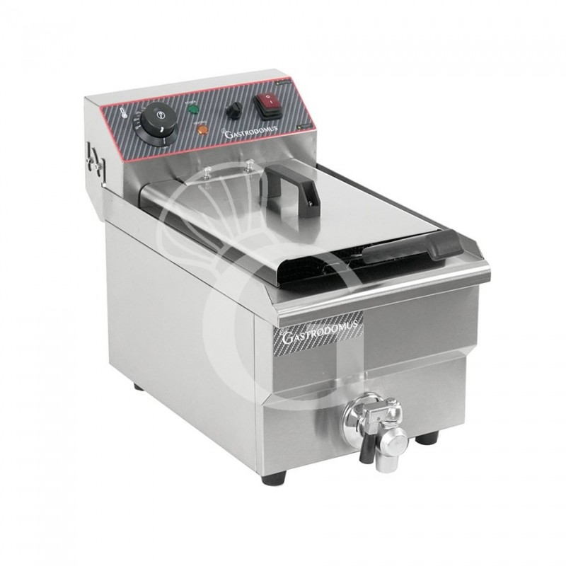 Freidora para bar eléctrica de sobremesa - 1 cuba - capacidad 10 LT - 3 kW