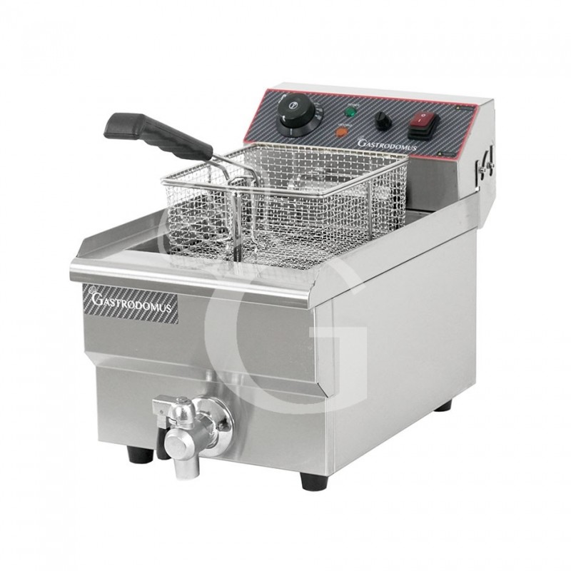 Freidora para bar eléctrica de sobremesa - 1 cuba - capacidad 10 LT - 3 kW