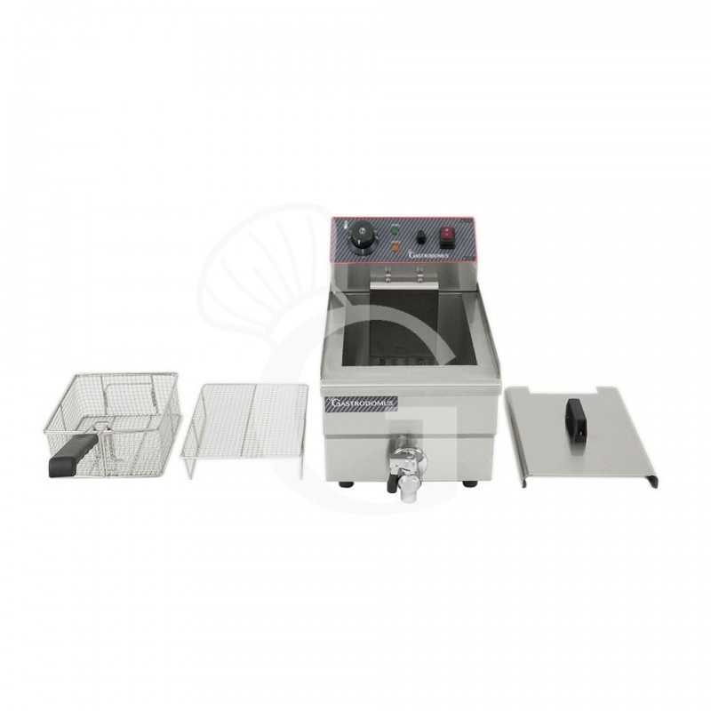 Freidora para bar eléctrica de sobremesa - 1 cuba - capacidad 10 LT - 3 kW