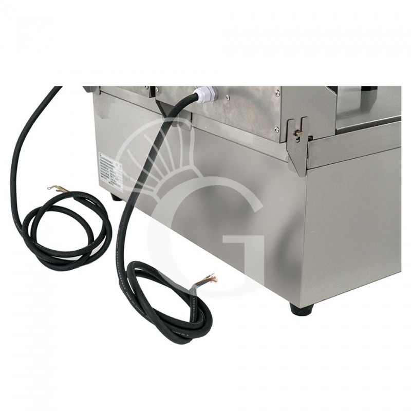 Freidora para bar eléctrica de sobremesa - 2 cubas - capacidad 13+13 LT - 4+4 kW