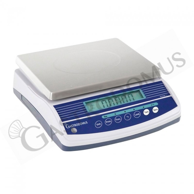 Balanza de control con capacidad de 6 kg y precisión de 0,2 g L 340 mm x P 320 mm x A 125 mm
