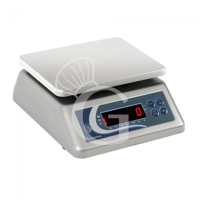 Balanza de control de doble pantalla con capacidad de 3 Kg y precisión de 0,2 g L 290 mm x P 240 mm x A 110 mm