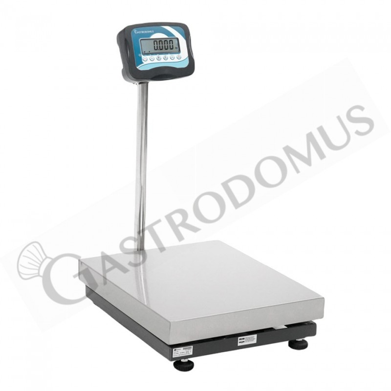 Báscula monocelular con capacidad de 150 kg y precisión de 20 g L 600 mm x P 500 mm x A 840 mm