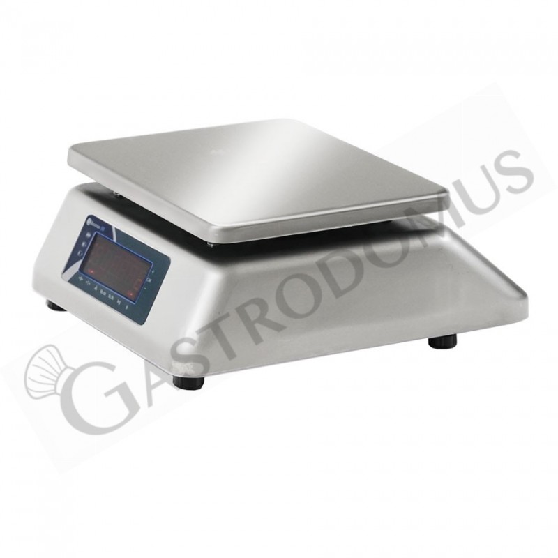 Báscula de doble pantalla con capacidad de 30 kg y precisión de 2 g L 290 mm x P 240 mm x A 110 mm