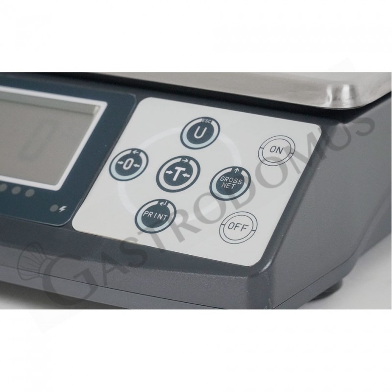 Balanza de control en ABS con capacidad de 0,6 kg y precisión de 0,1 g L 245 mm x P 310 mm x A 95 mm