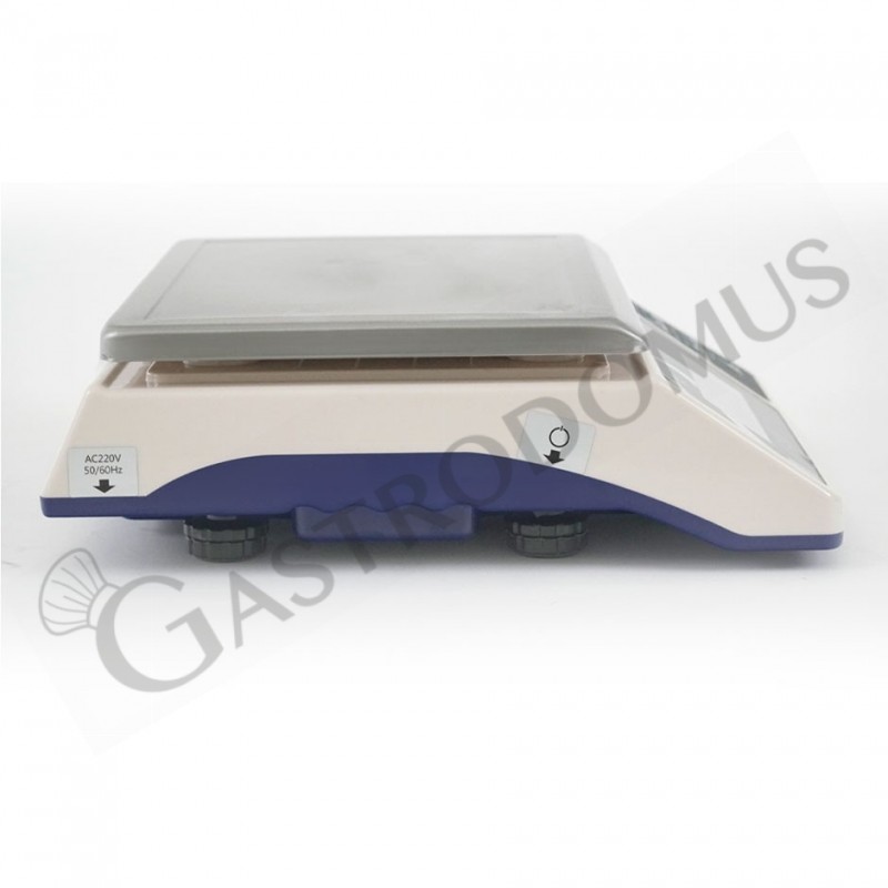 Báscula de ABS con pantalla LCD capacidad de control de peso 30 kg precisión 1 g L 370 mm x P 330 mm x A 140 mm